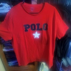 Men's Polo Ralph Lauren T-Shirt Size XL Red/Navy/White